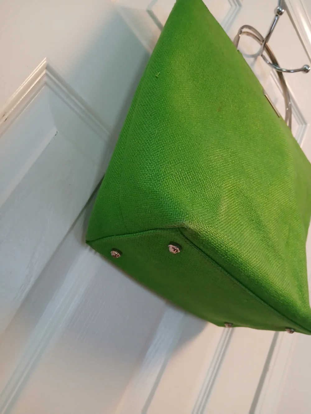 Kate Spade Green Tote Bag with Metal Handles